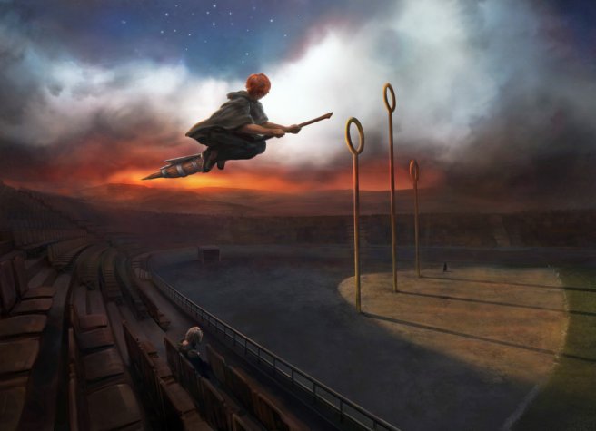 ronweasley_pm_b3c13m1_ronflyingfireboltatquidditchpitchwithharrywatching_moment
